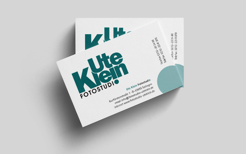 Visitenkarten Fotostudio Ute Klein
